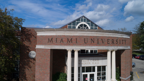 The exterior of Nellie Craig Walker Hall.