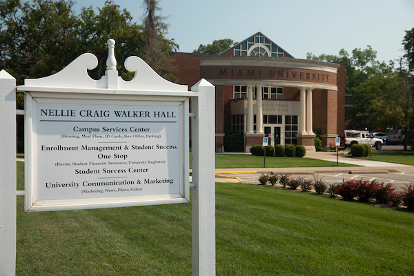 The exterior of Nellie Craig Walker Hall.