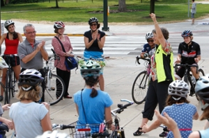 bike lane ribbon cutting