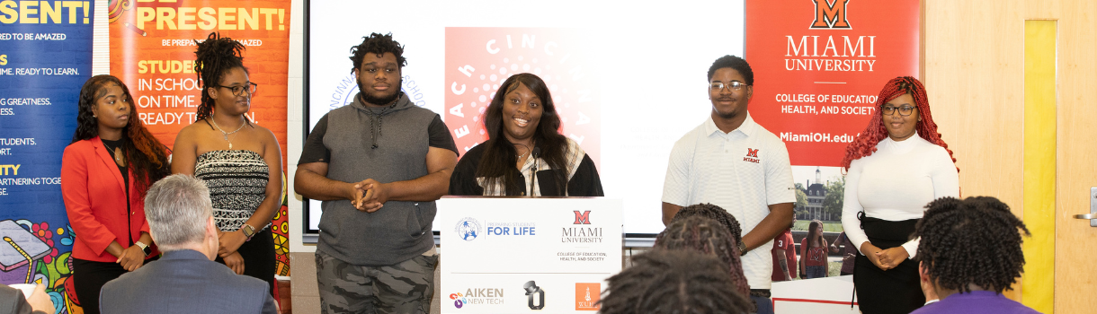 Students at TEACh Pipeline launch.