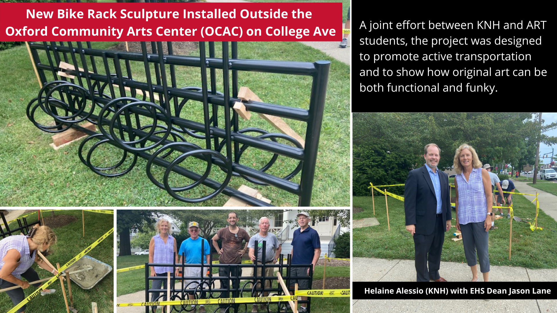 New bike rack sculpture