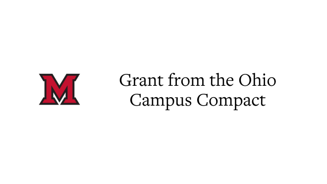 announcement titled Grant from the Ohio Campus Compact