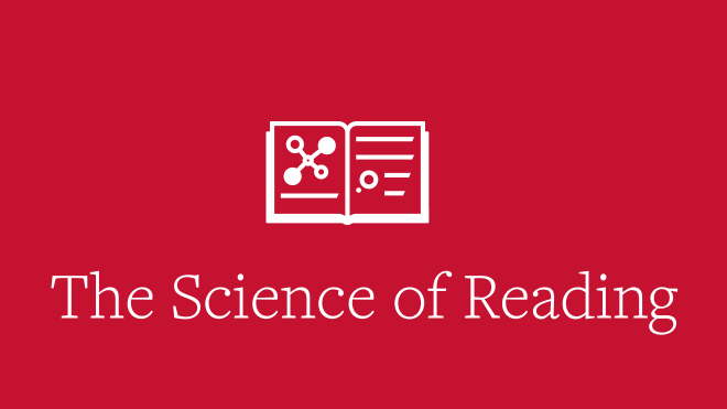 a sketch of an open textbook above the title The Science of Reading