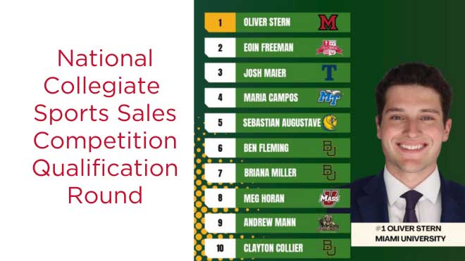 National Collegiate Sports Sales Competition Qualification Round