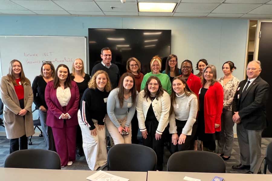 Miami students in Columbus with Ohio Department of Mental Health and Addiction Services leaders