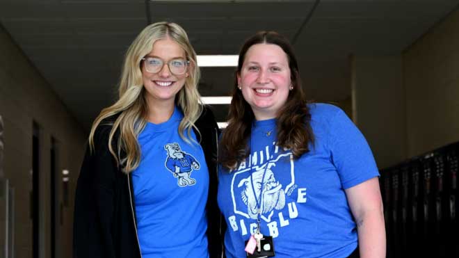 Halie Barger and Anna Tumlin