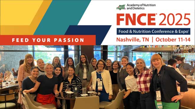 Miami University faculty, students and alumni with the current President of the Academy of Nutrition and Dietetics, Miami alumna Deanne Brandstetter in Nashville