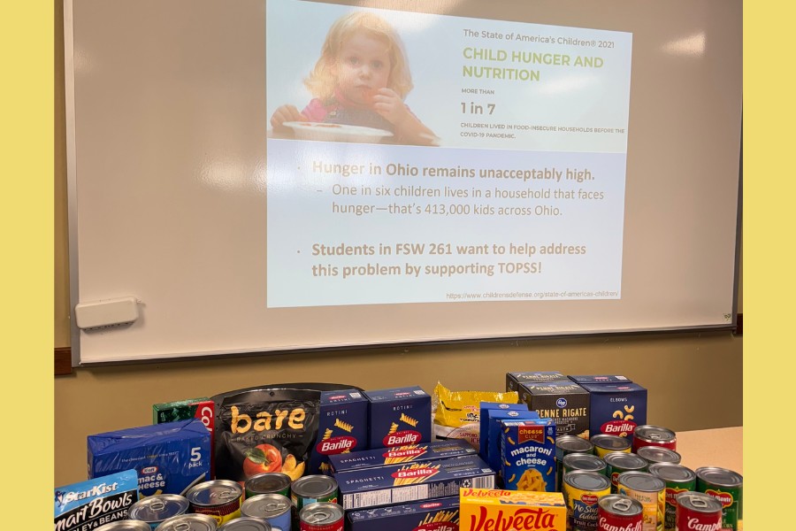 Items collected for the Talawanda Oxford Pantry and Social Services (TOPSS)