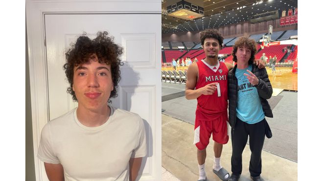 Alec Martin in a 2 image collage.