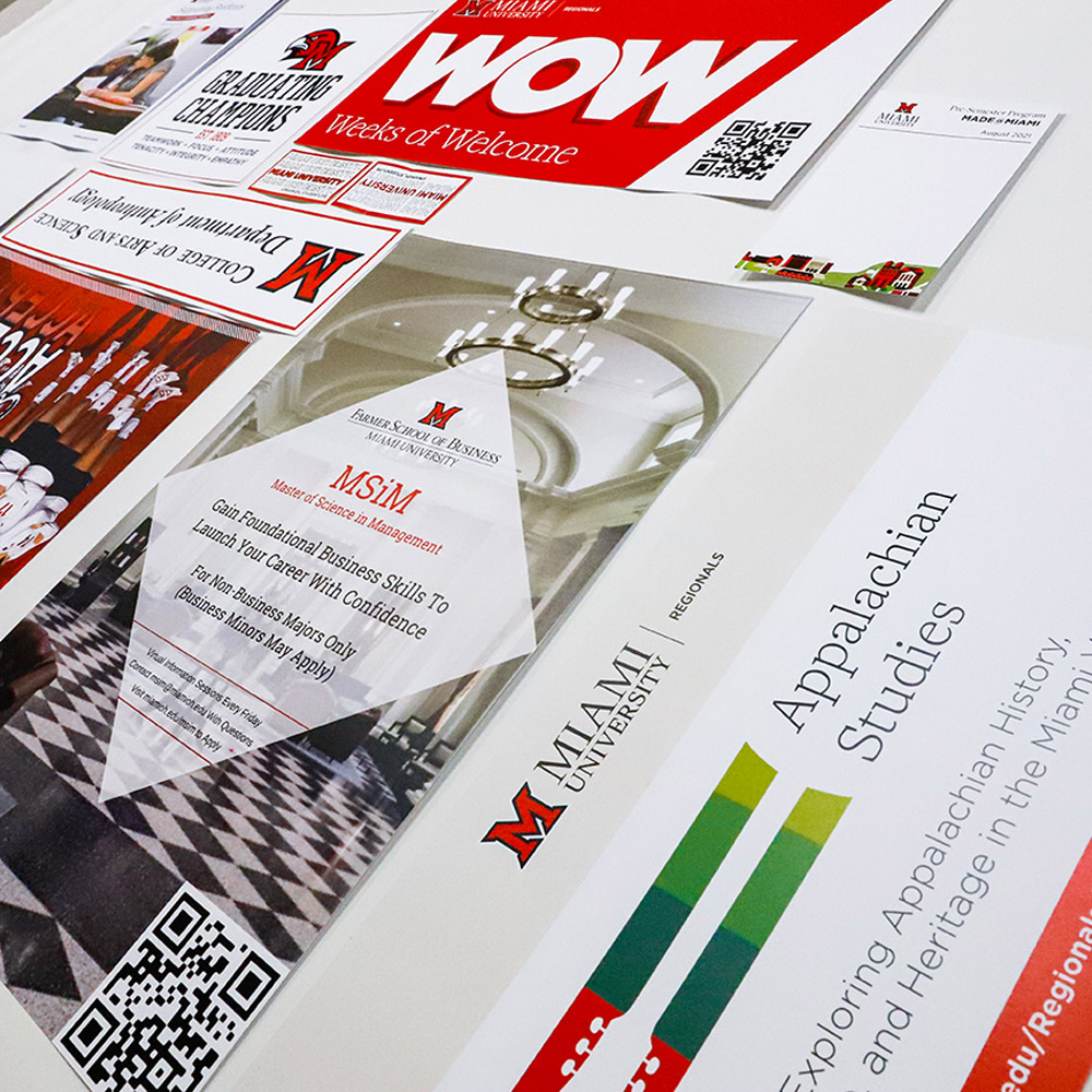 picture of printing materials gathered