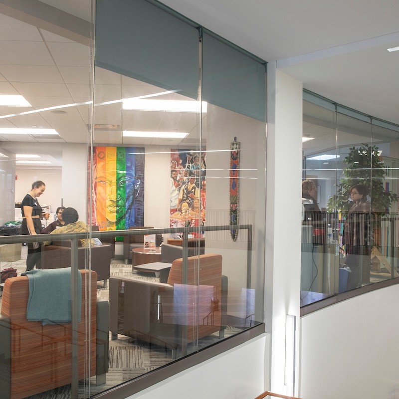 Students meeting at the Center for Student Diversity and Inclusion