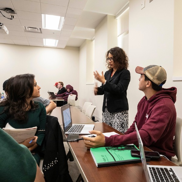 Class discussion in a Humanities course