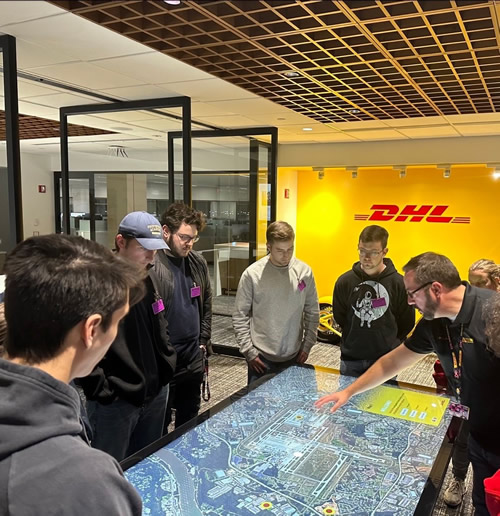 dhl factory tour with students