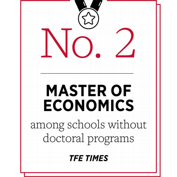 Top 3 Master of Economics program banner