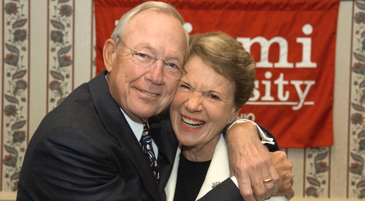 Dick Farmer and his wife 