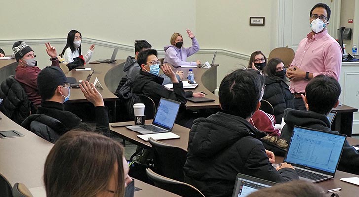 FSB classroom with everyone wearing masks