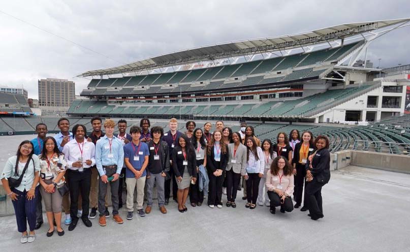 Students at Paycor Stadium