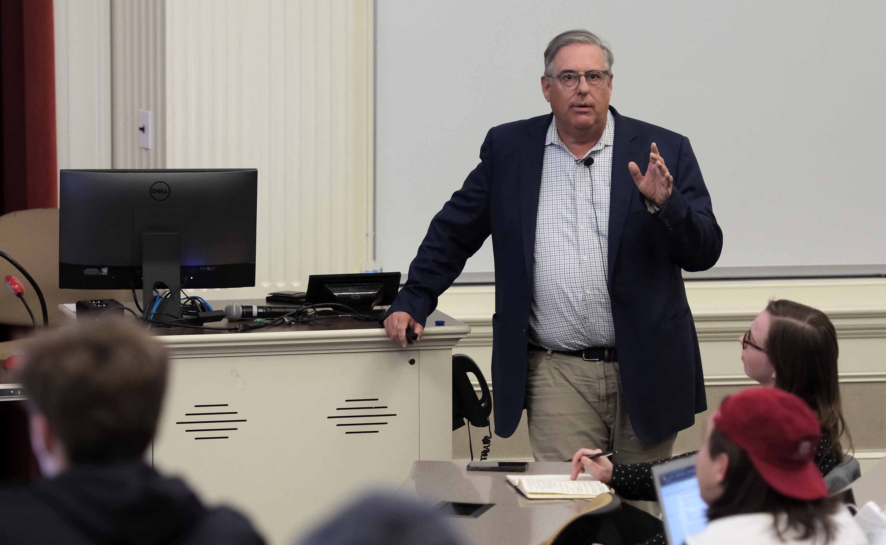 Dan Marous in Taylor Auditorium