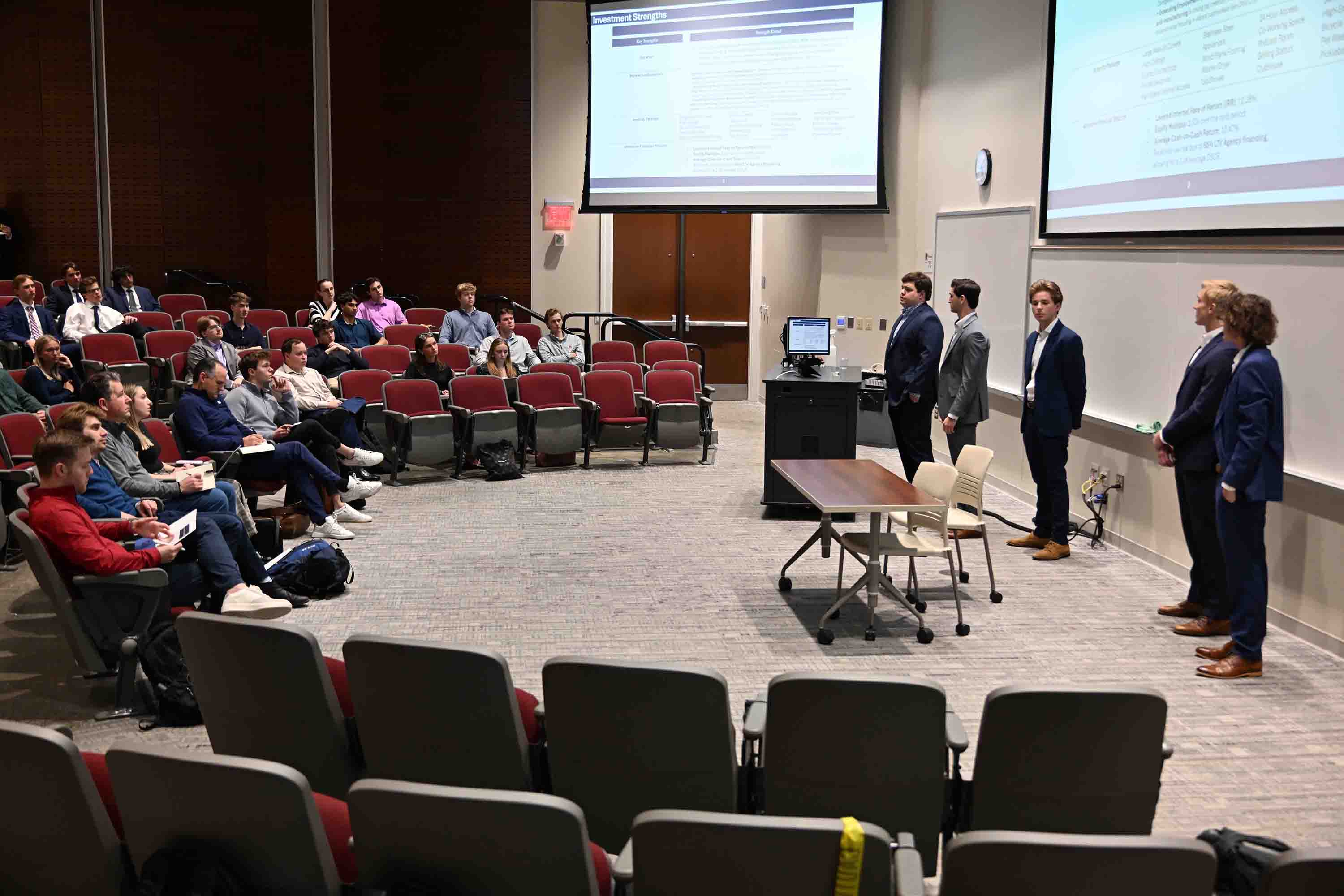 Team presenting to BWE executives