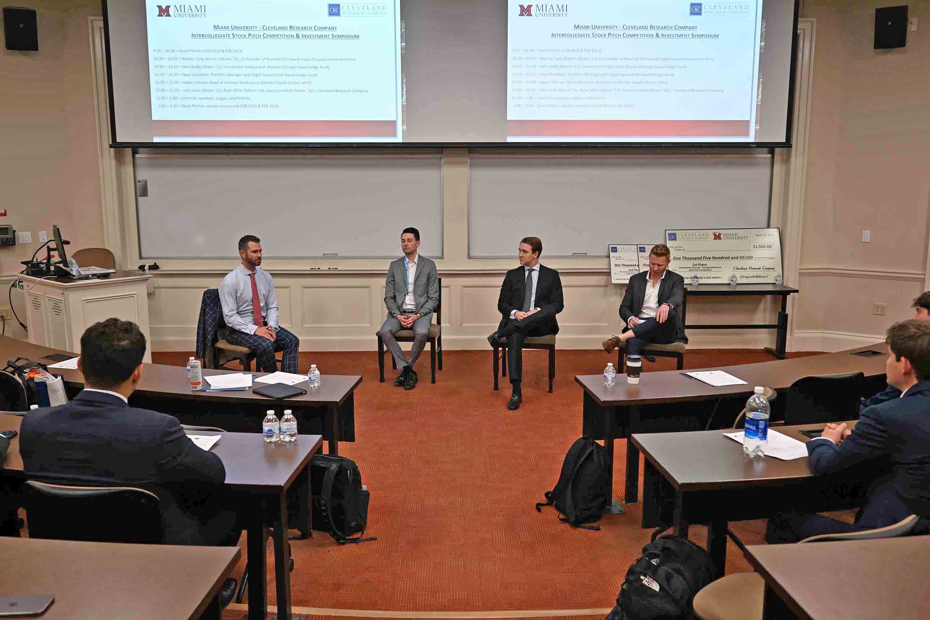 Ciepiel talks with three CRC executives