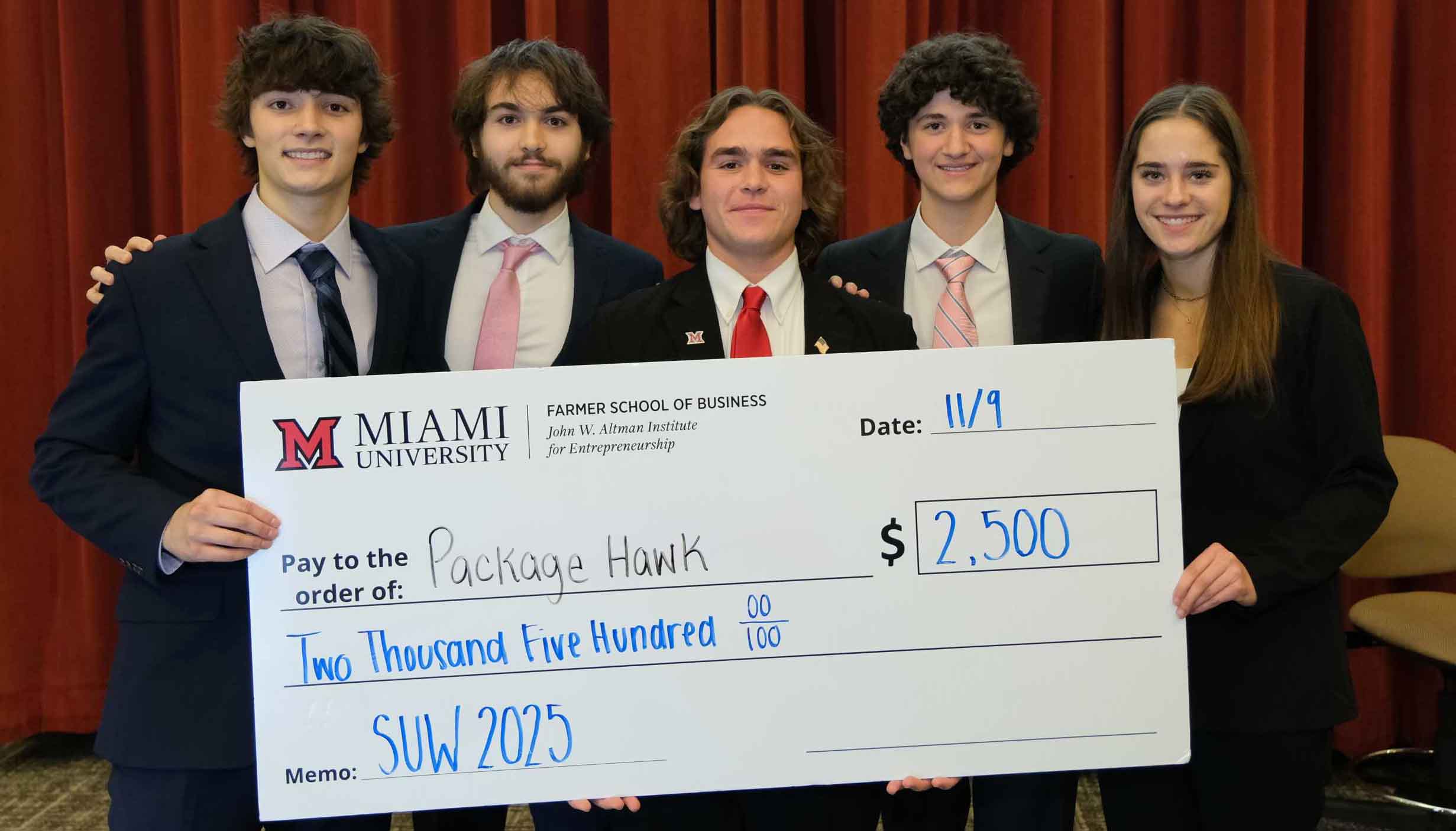 Second place team group photo