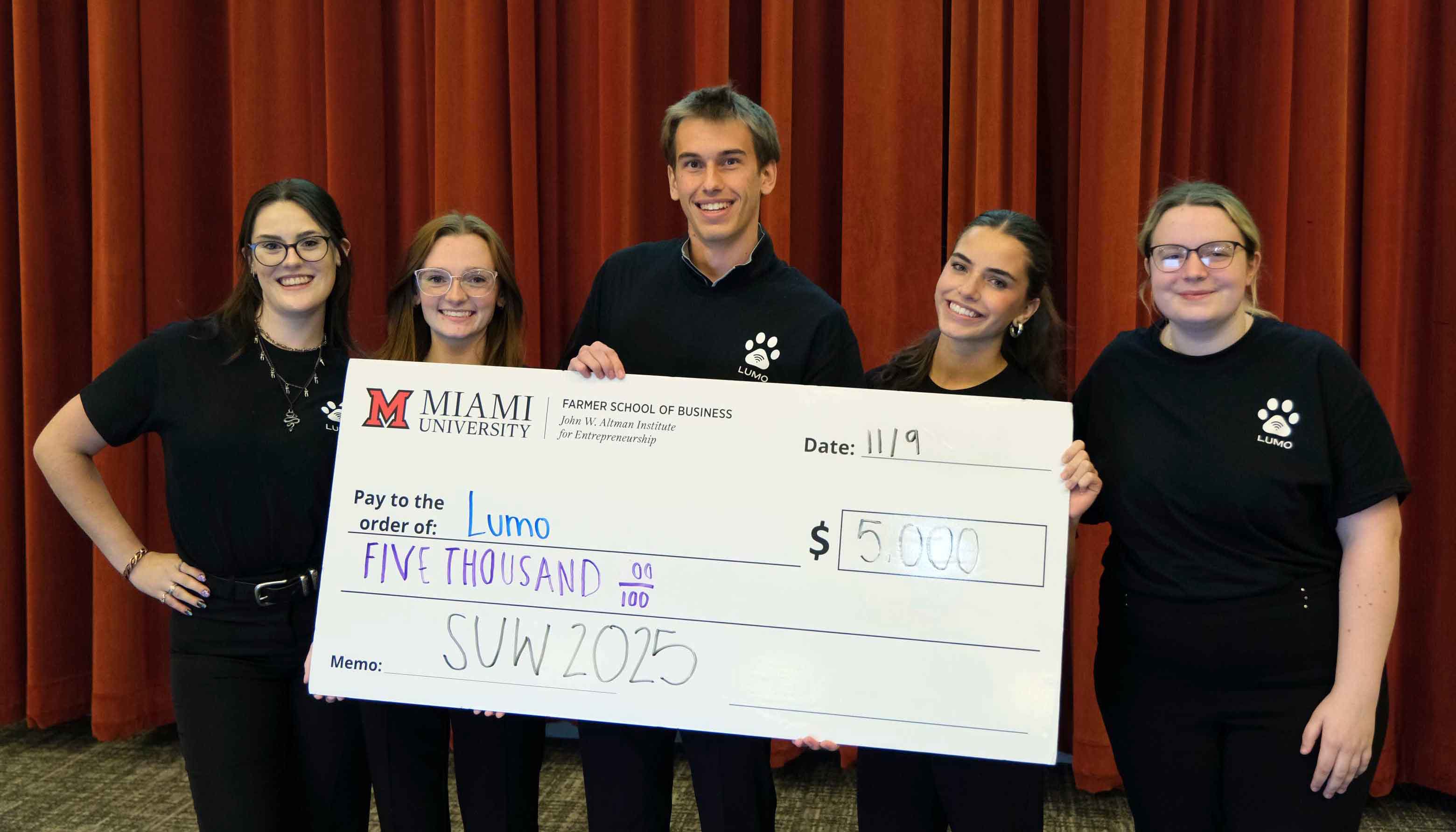 First place team group photo