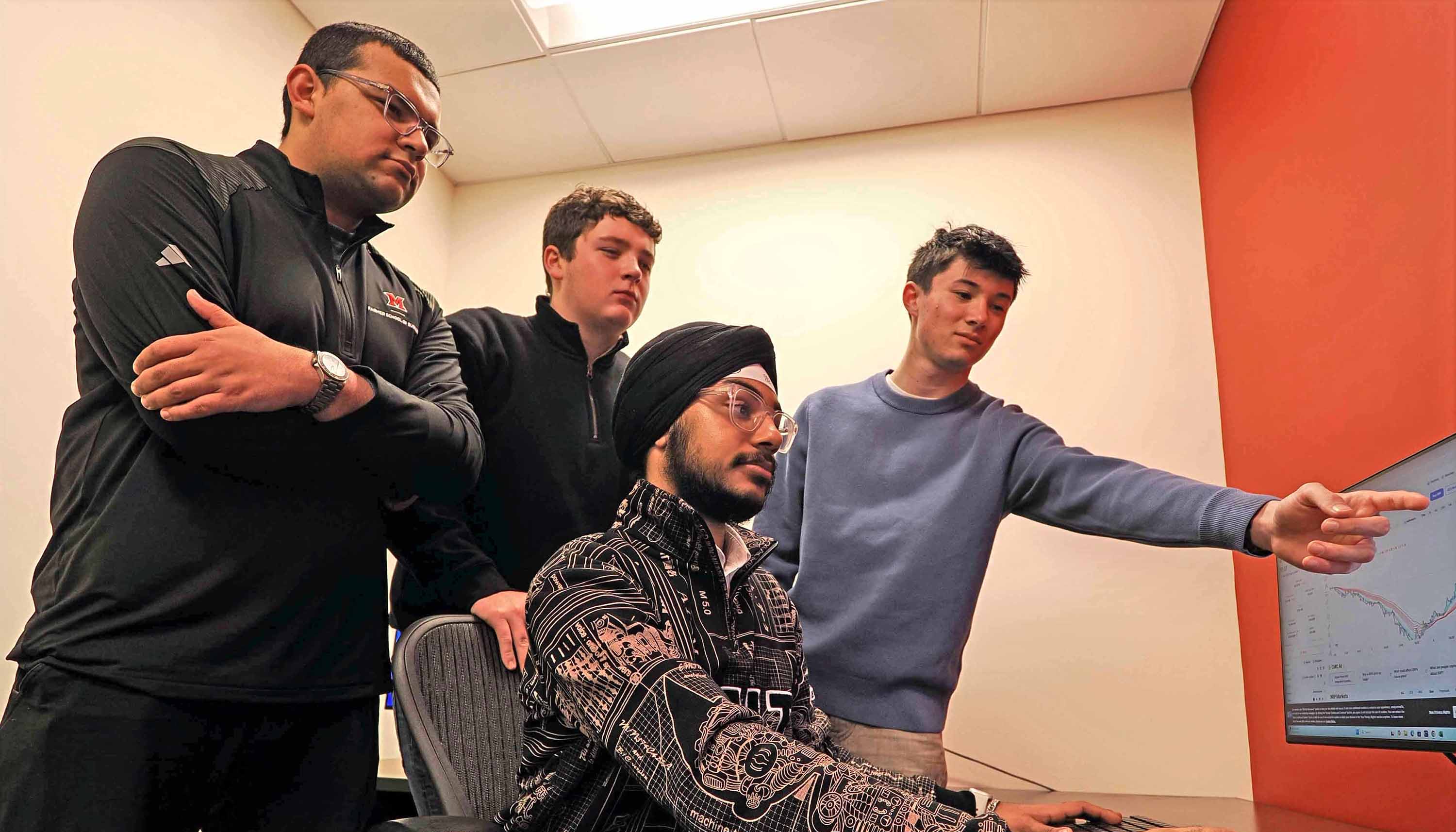 Japveer Singh (seated), Sam Yeh, Jacob Kendall, and Mohsin Chheena in the new DEAL