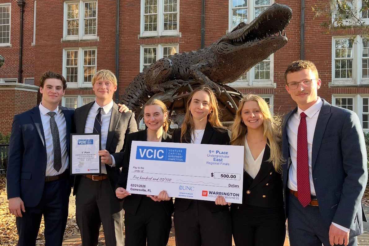 Winning team with check