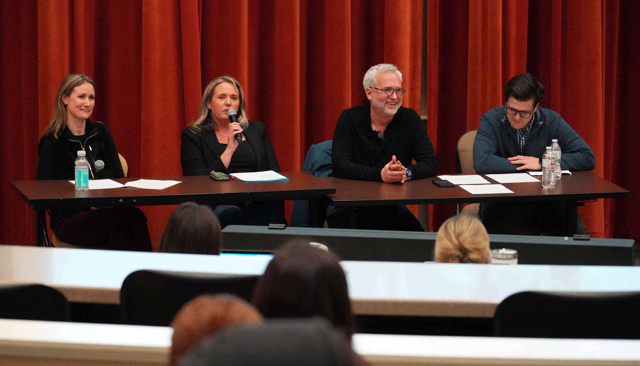 (L-R) Lynsey Gaca, Jodi Brandstetter, Glenn Platt, and Alec Vivian at the panel discussion