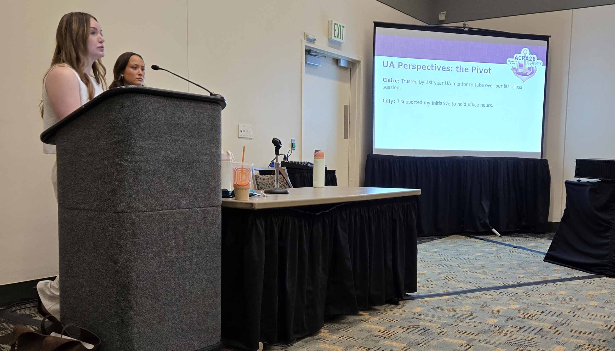 Lilly Baron and Claire Reasoner present at the ACPA26 conference in Baltimore