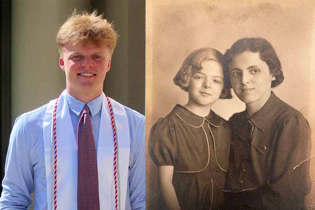 Nate Kessler, Joan Hartley Reynolds, and Emily Clark Hartley