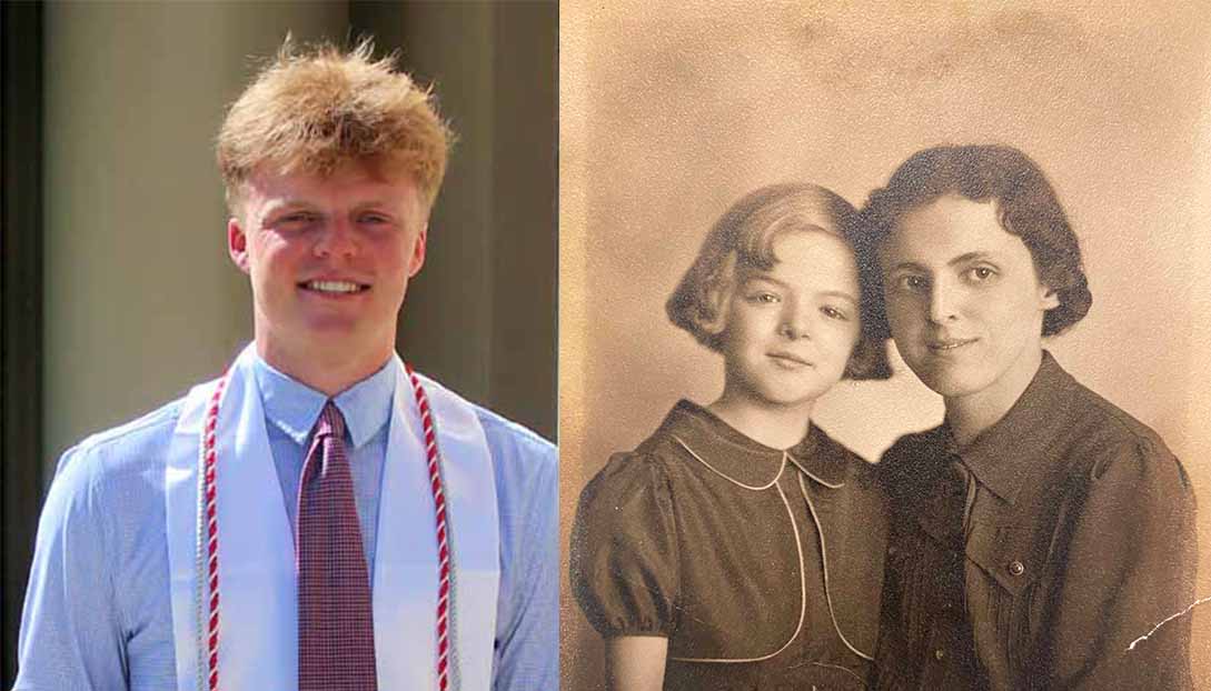 Nate Kessler, Joan Hartley Reynolds, and Emily Clark Hartley
