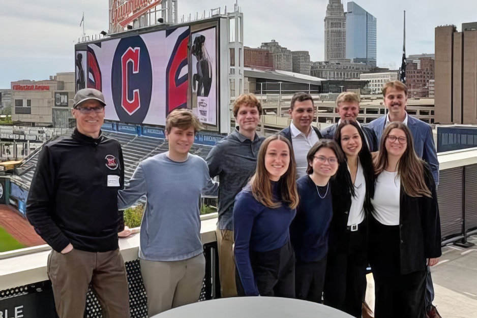 Student teams at Cleveland Guardians stadium
