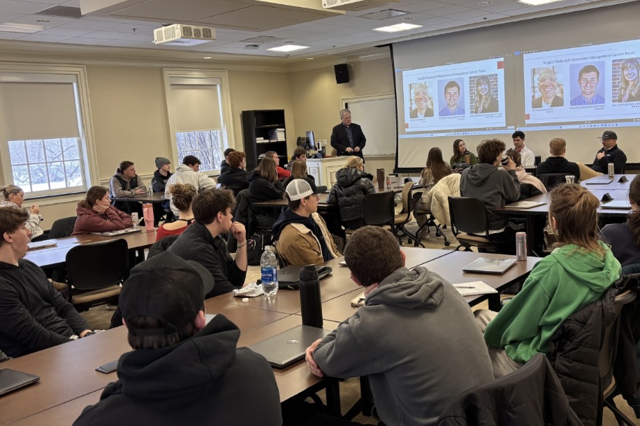 Students listening to lecture