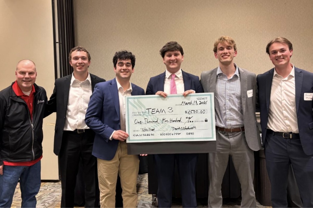 2nd Place: Gavin Panitz, Thomas McCoy, Gabriel Springer, Jeff Koch, Ethan Vukovic, and John Muhlenkamp.