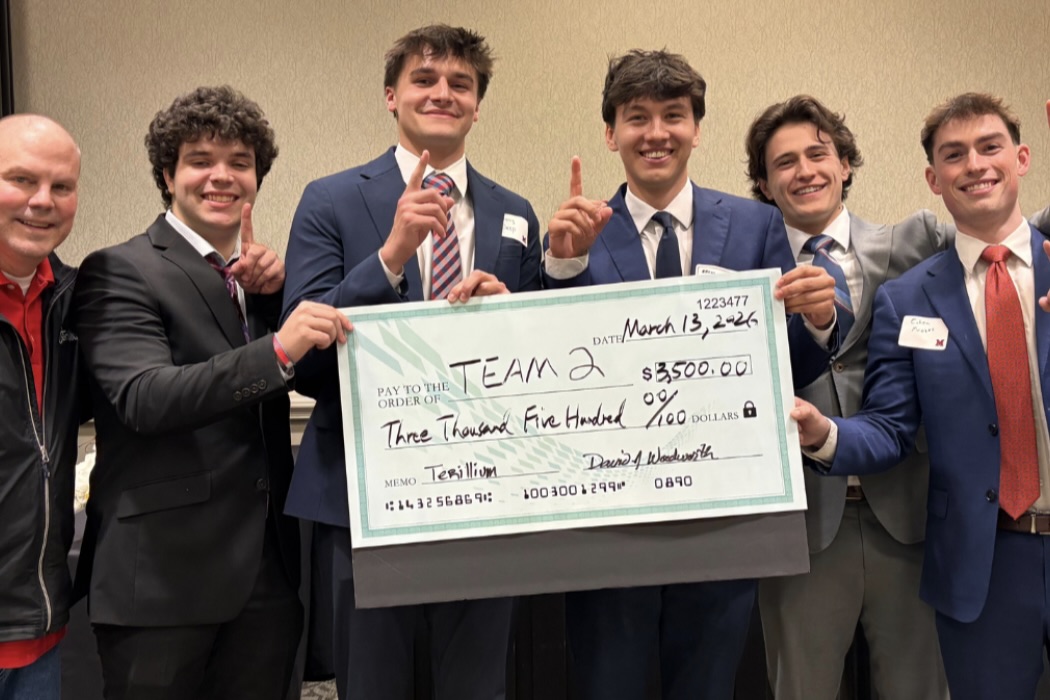 Winning team at the Terillium Case Competition