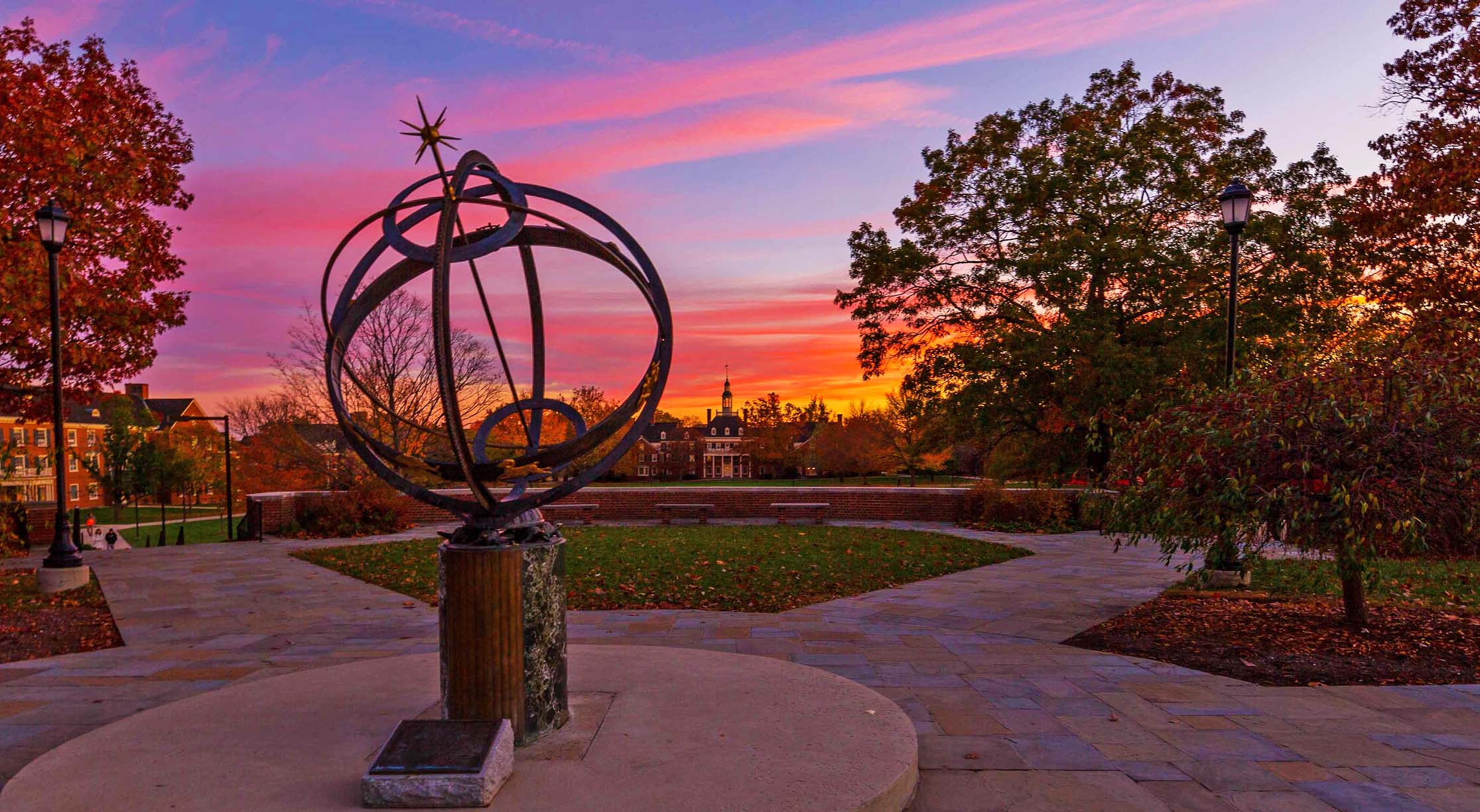 Miami sundial at dusk