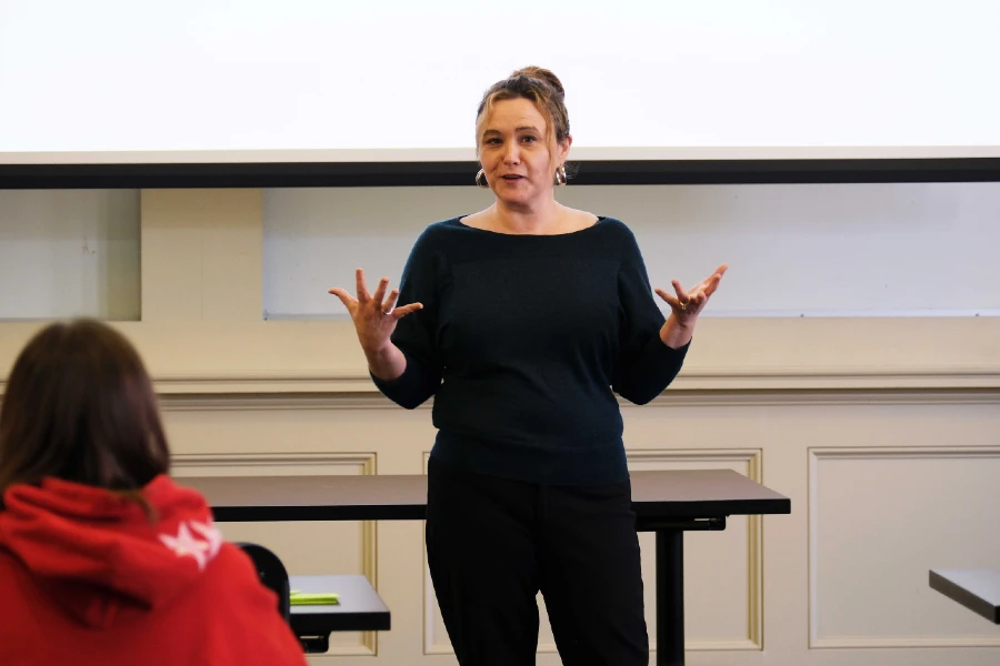 Megan Gerhardt in class