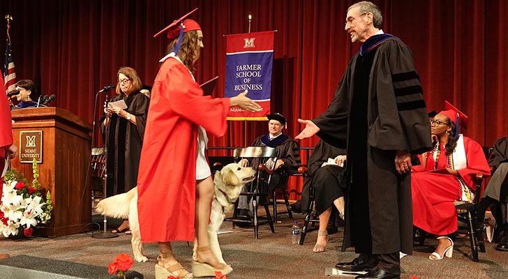 Natalie Utt and Zuky cross the stage