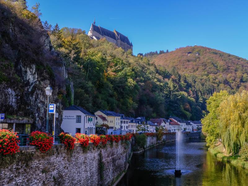 city of luxembourg with view of river