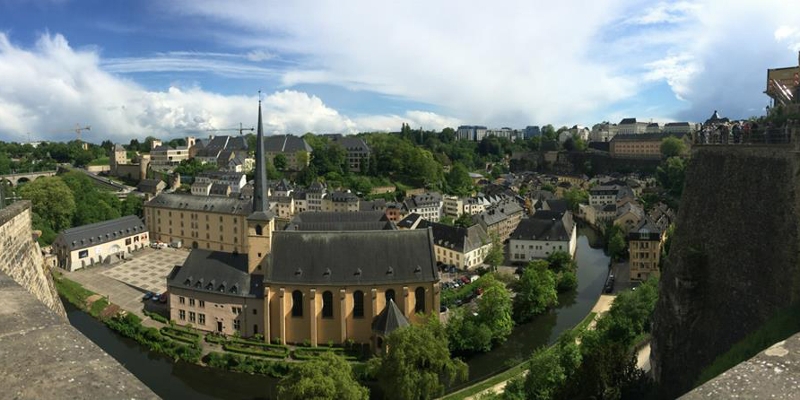 Panorama of luxembourg town