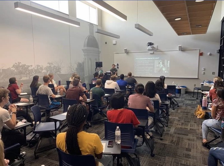 Karen's classroom at Miami University