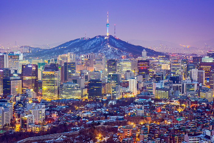 Skyline of Seoul, Korea