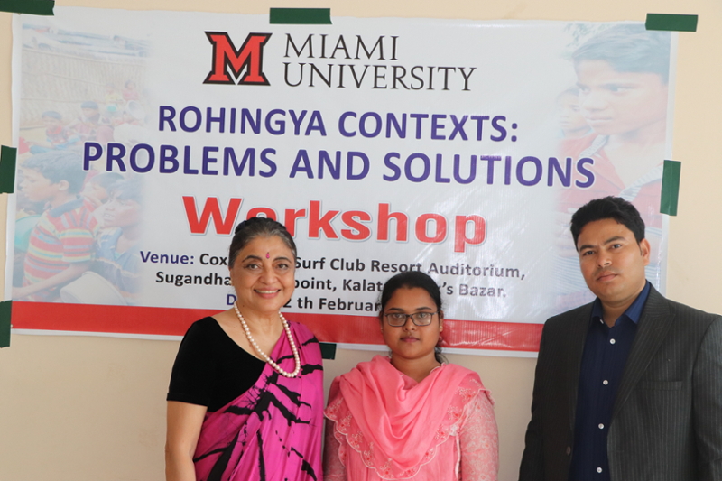Dr. Fauzia Ahmed with her research team