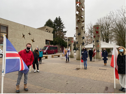 Students visit the Schengen Museum of Europe