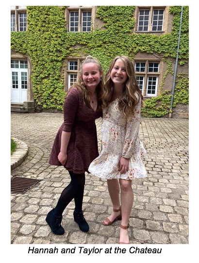 Hannah and Taylor at the Chateau