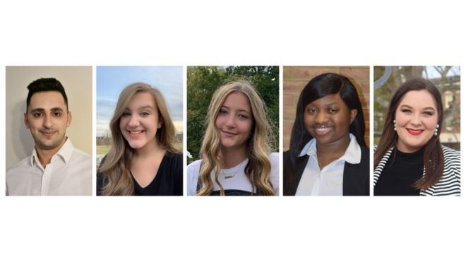 Hussein Al Mafrachi, Alexis Fields, Tea Gilbert, Bethel Hanson, and Hannah Horsington