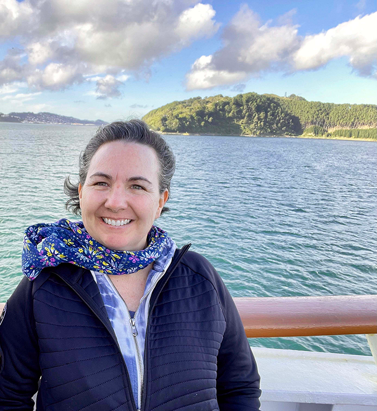 Charmin Dahl on a ferry