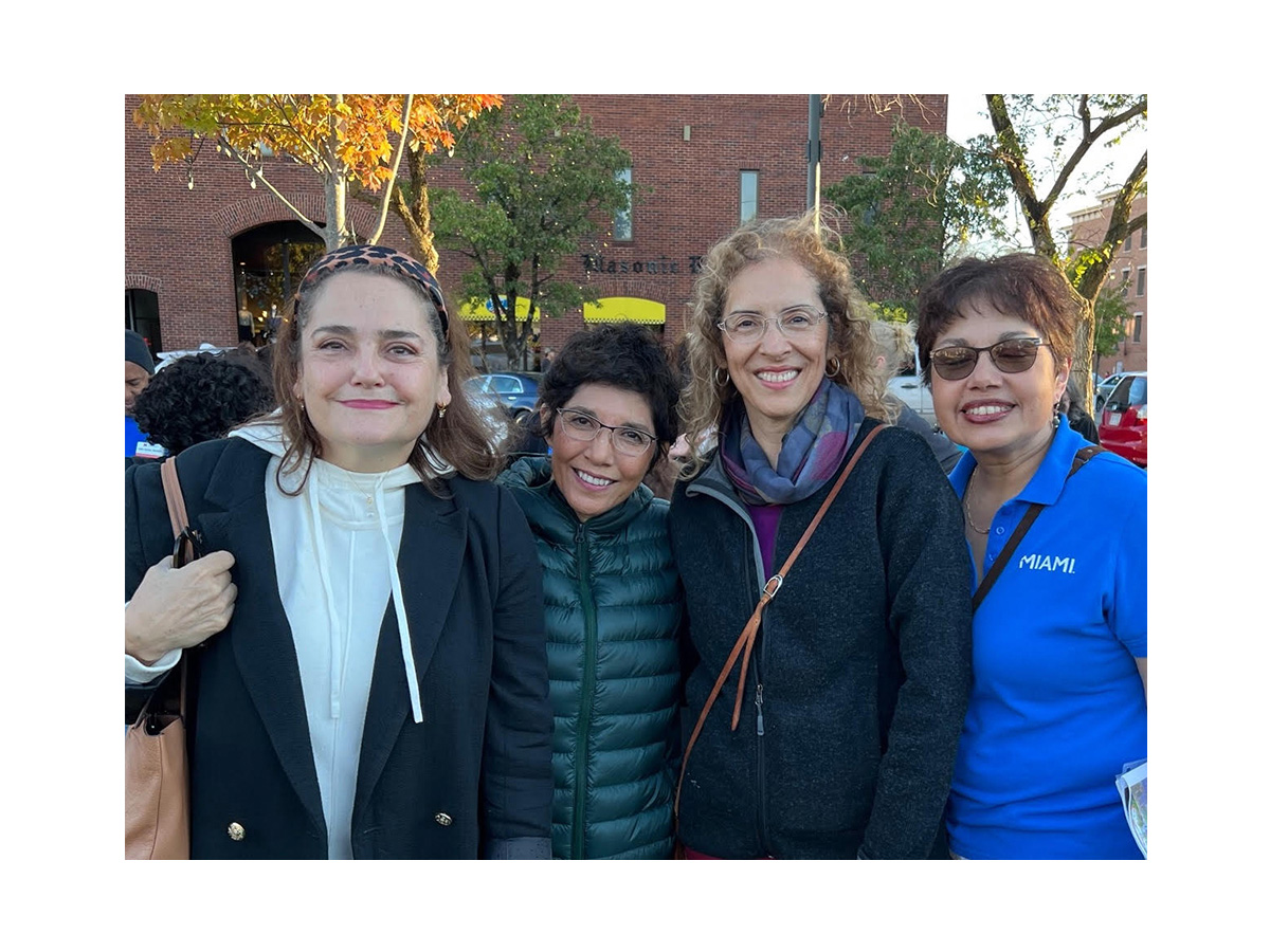 Lorena Mora-Mowry (Media partner), Ligia Cuevas'Johnson, (Cincinnati ELL/SLIFE Teacher) Lilleana Cavanaugh (Guest speaker, Director, OCHLA)