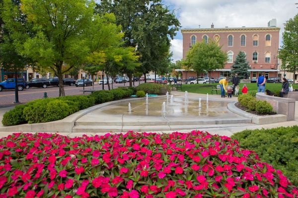 the park in uptown Oxford